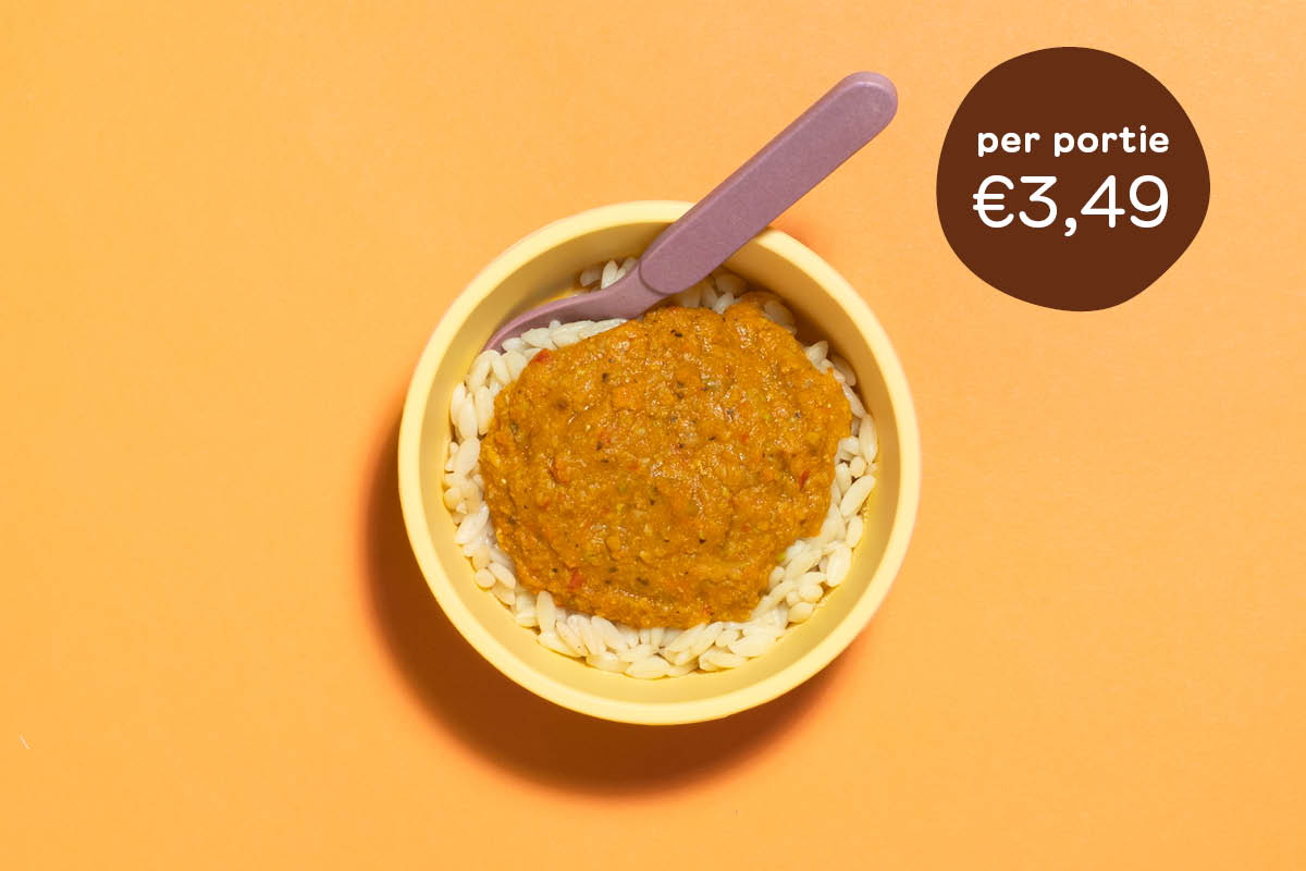 BIO Bolo-saus met gehakt en orzo 6+