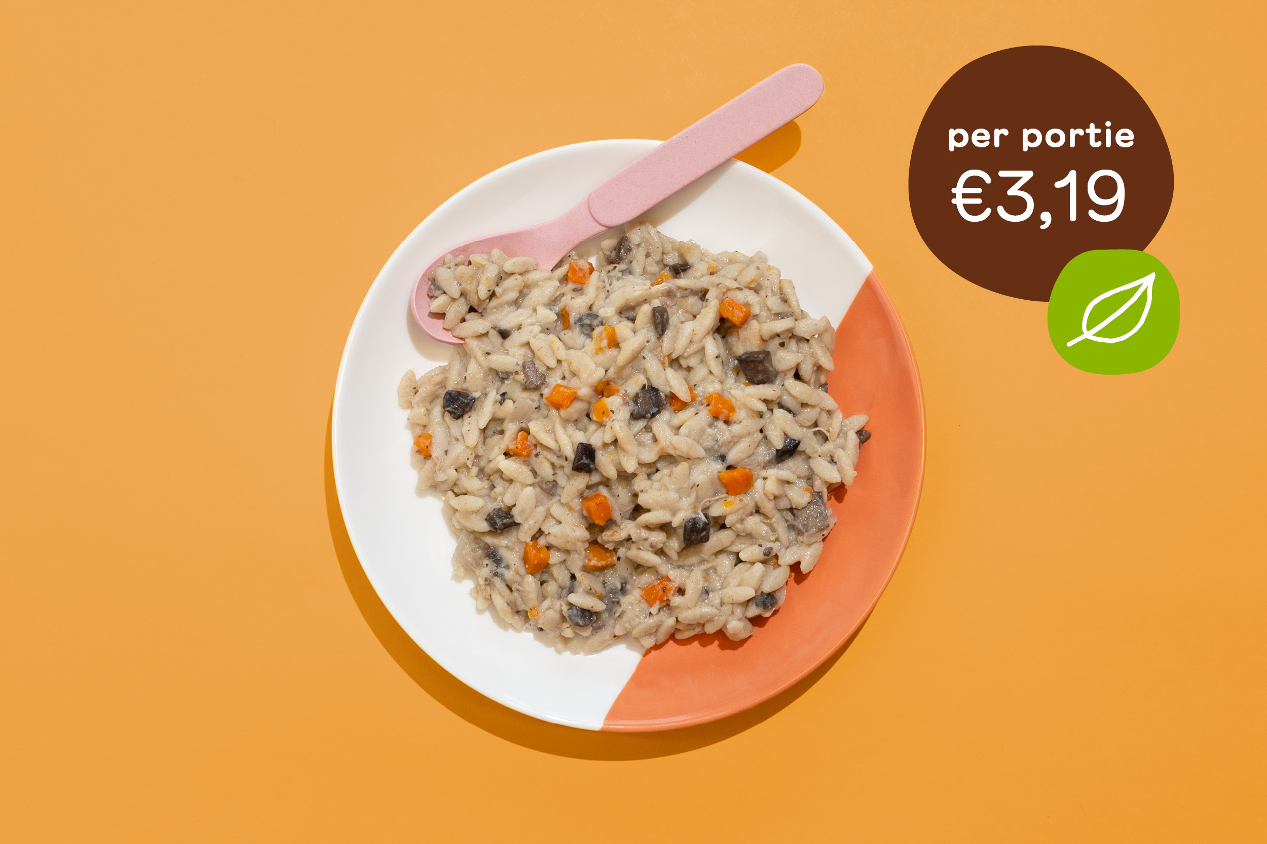 Orzo paddenstoelen vega