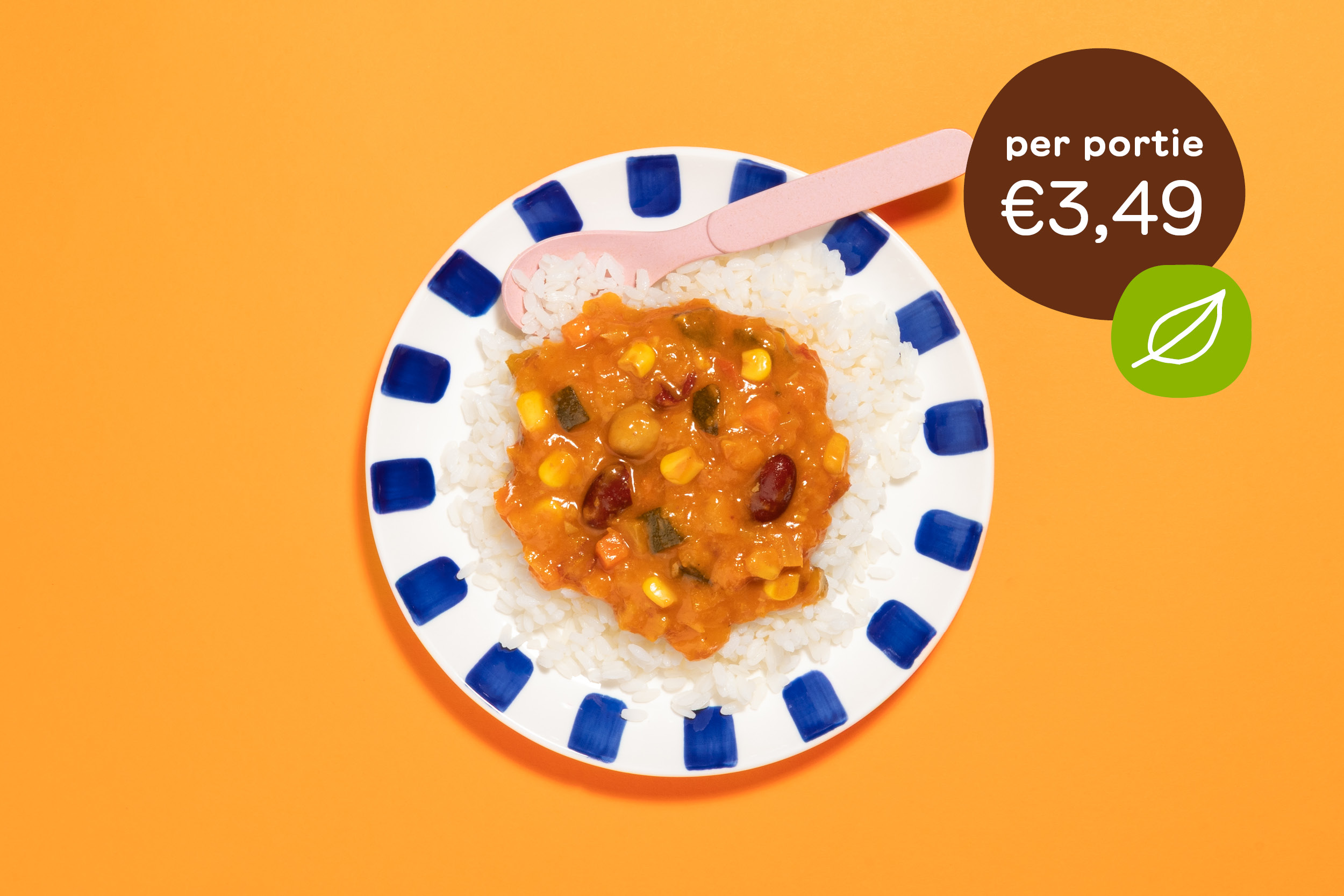 BIO Chili sin carne vega met rijst