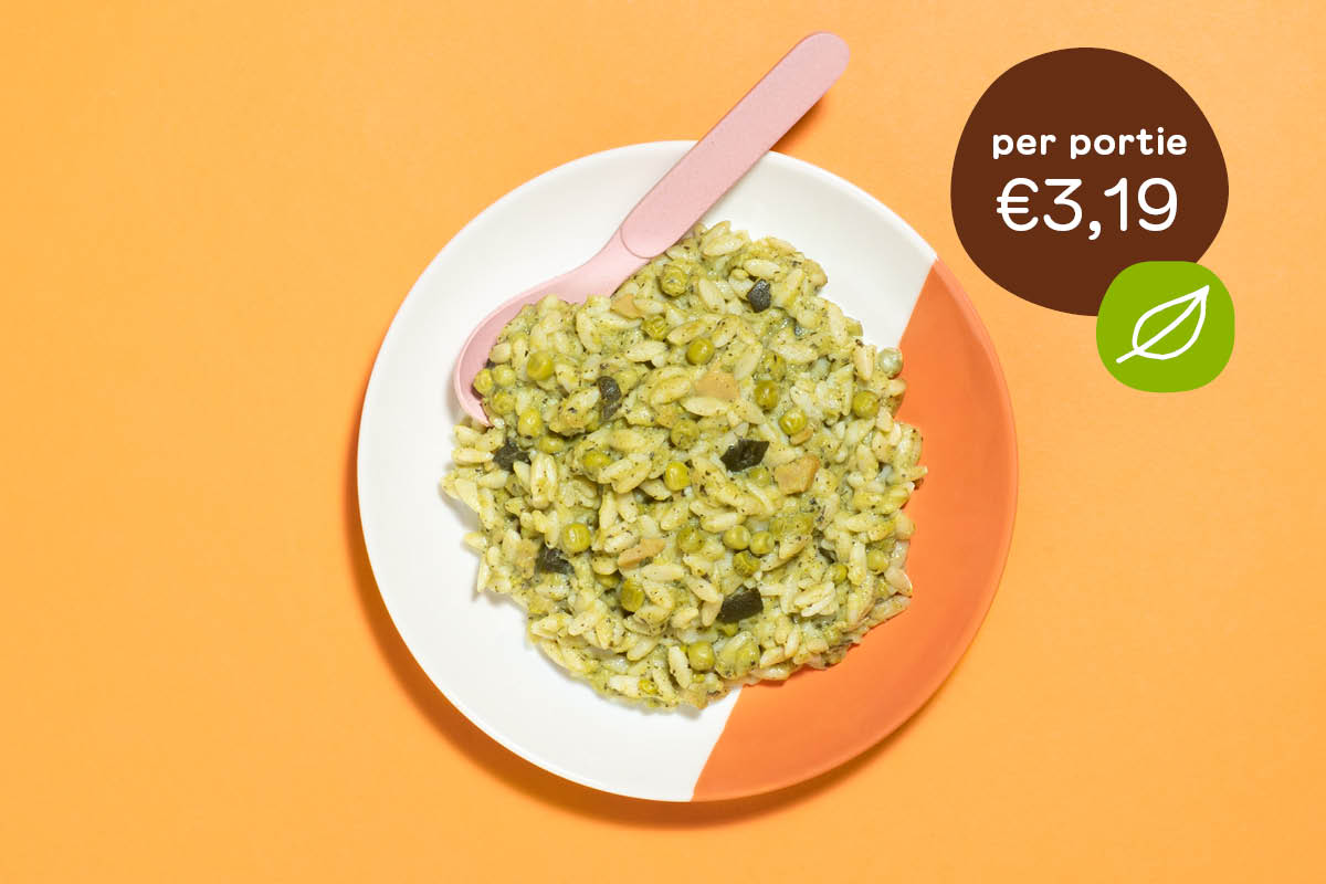 Orzo frisse pesto vega