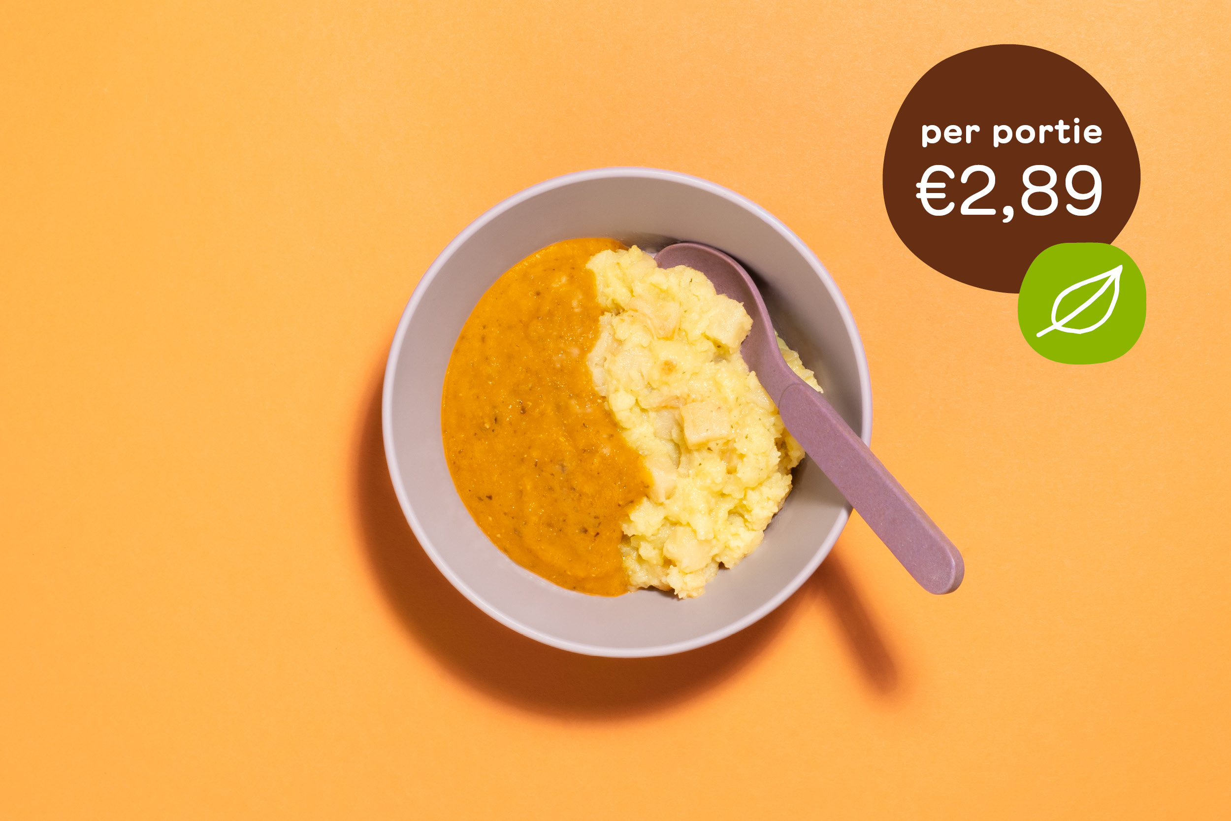 BIO Smulstamp knolselderij met linzenstoof vega 6+