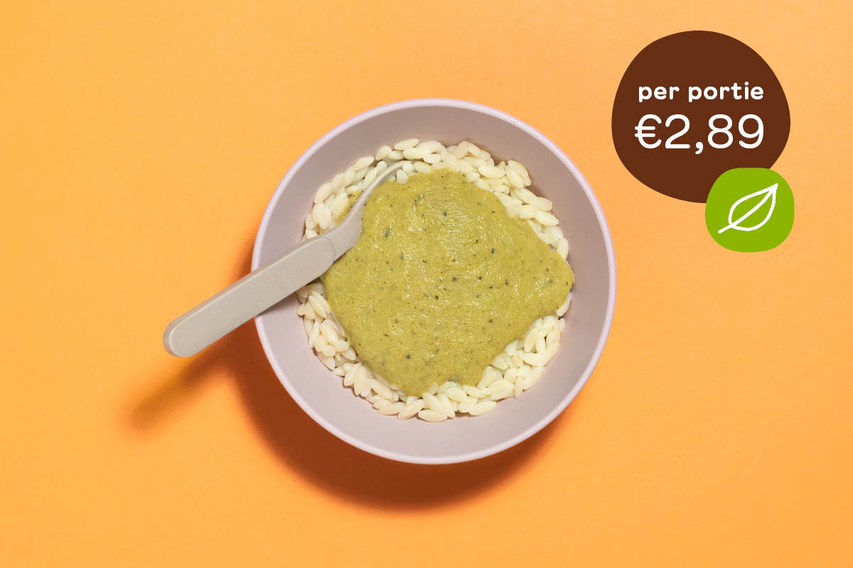 BIO Pesto partysaus vega met orzo 6+
