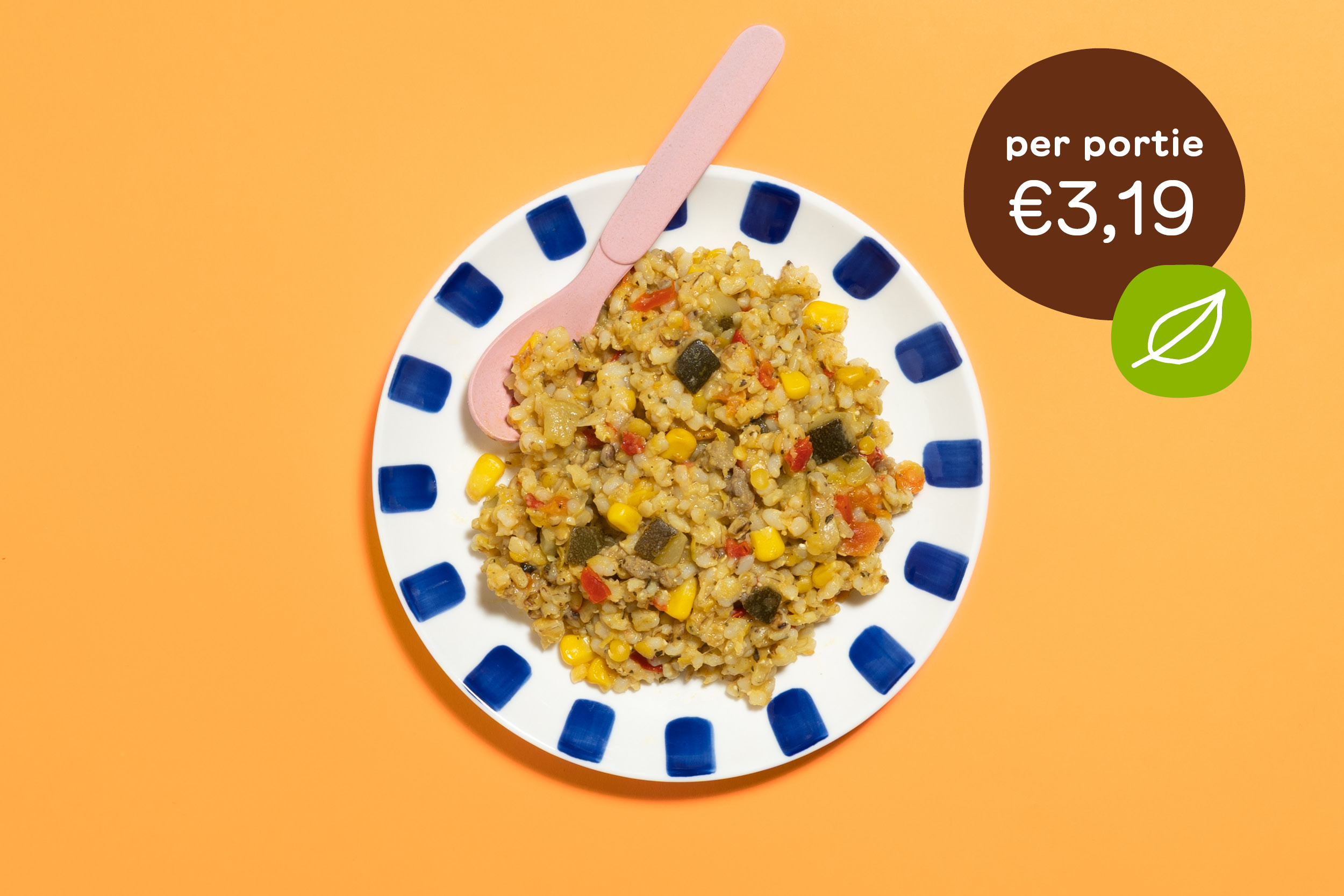 Gele risotto groenteconfetti