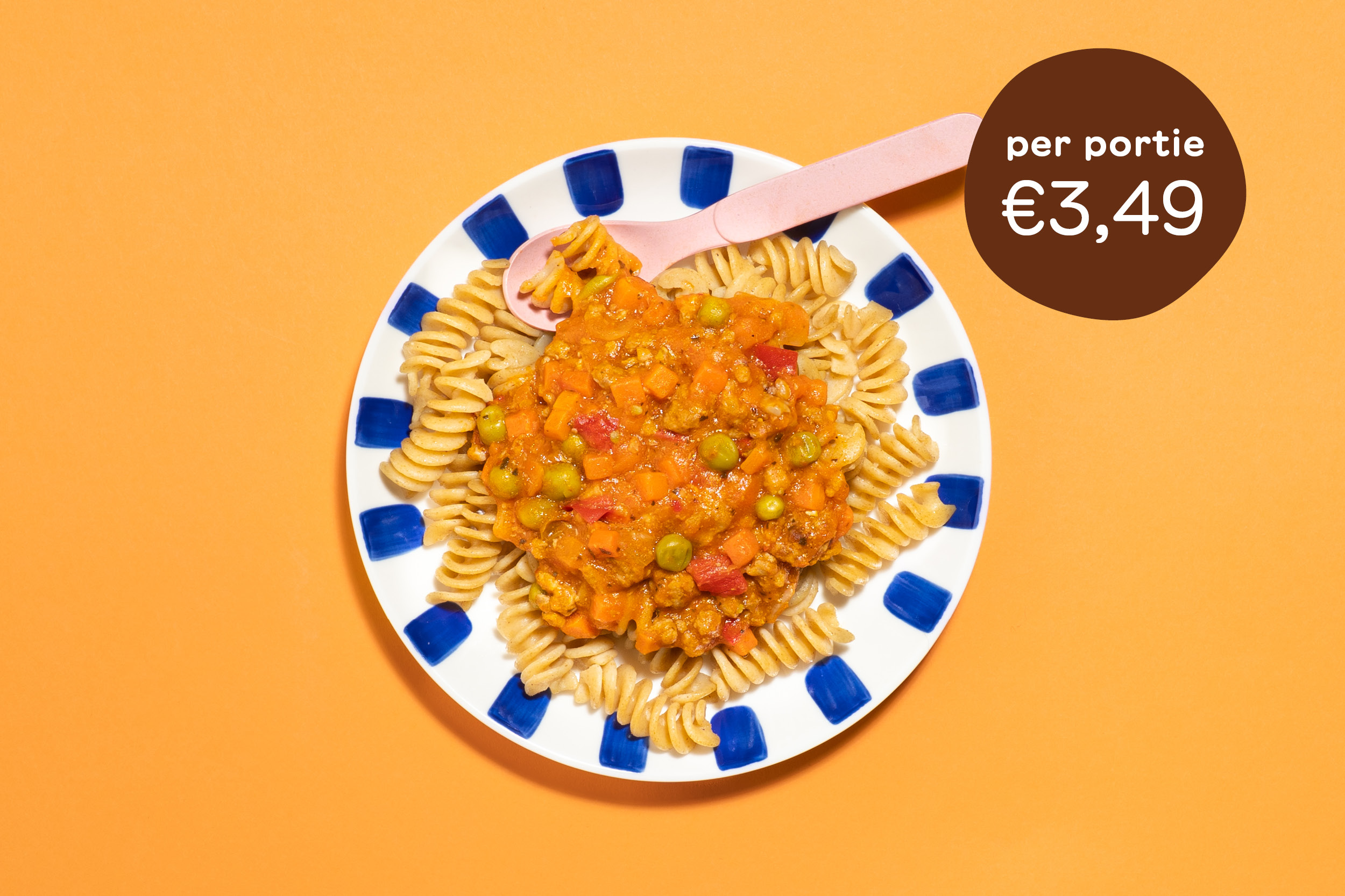 BIO Pasta bolo wokkels met gehakt